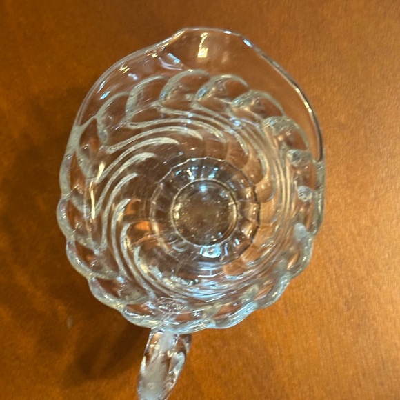 Fostoria Colony swirl pattern clear glass pitcher - Picture 5 of 5